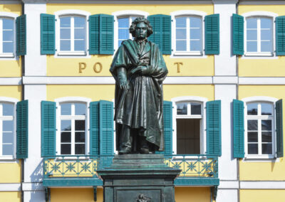 Beethoven statue on the Münster square in Bonn, Germany