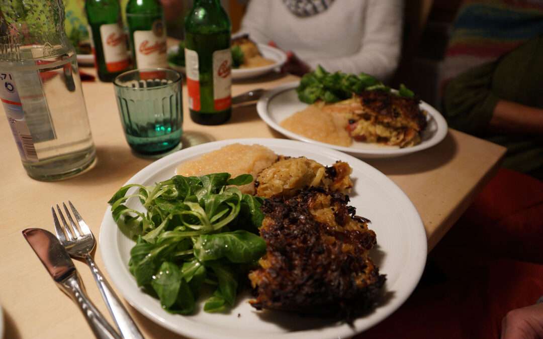 Kesselskuchen: a cast-iron potatoe dish from the Rhine region