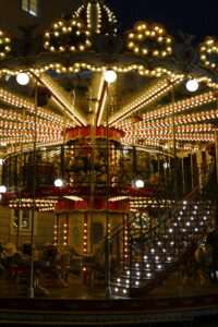 Vintage carousel at the Bonn Christmas market