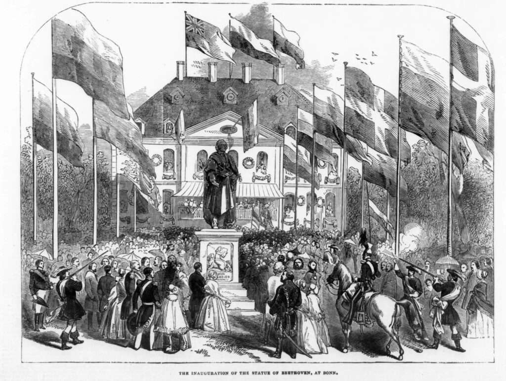 Einweihung des Beethovendenkmals, London Illustrated News